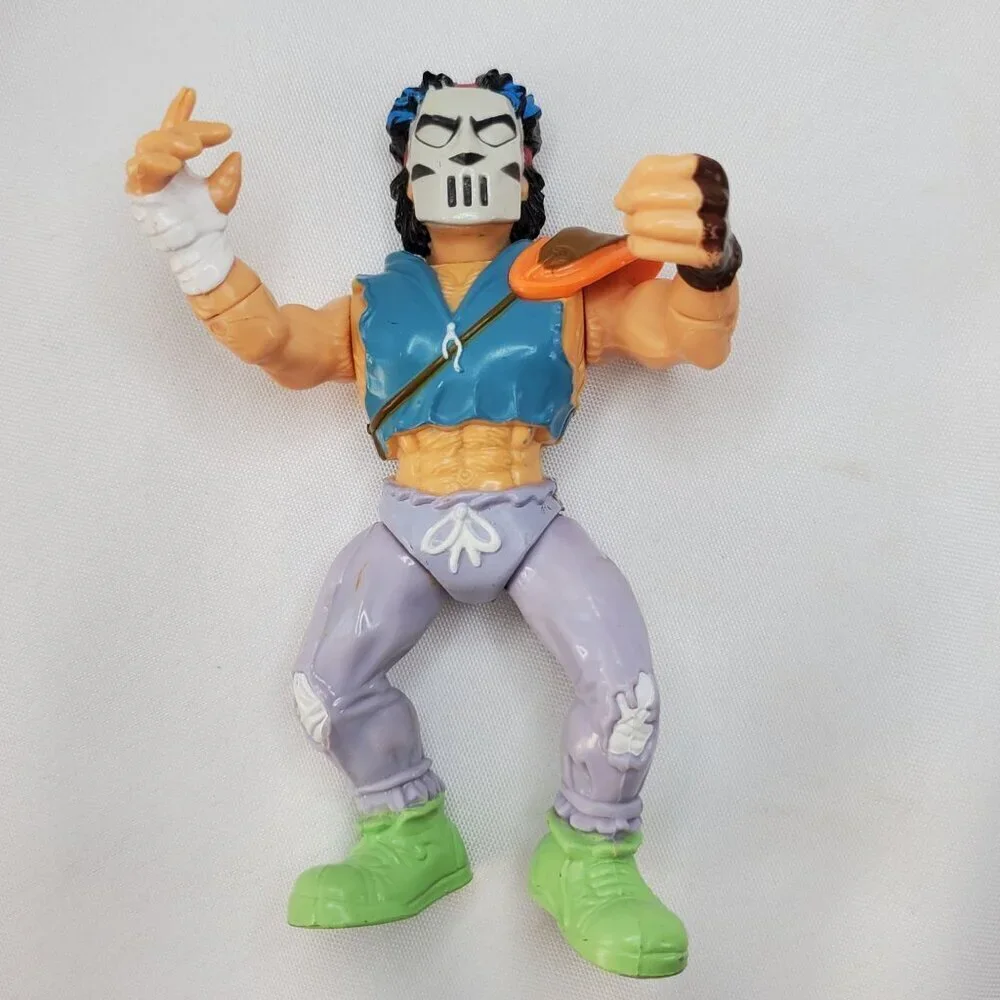 Vintage 1989 Teenage Mutant Ninja Turtles Casey Jones Action Figure By Playmates